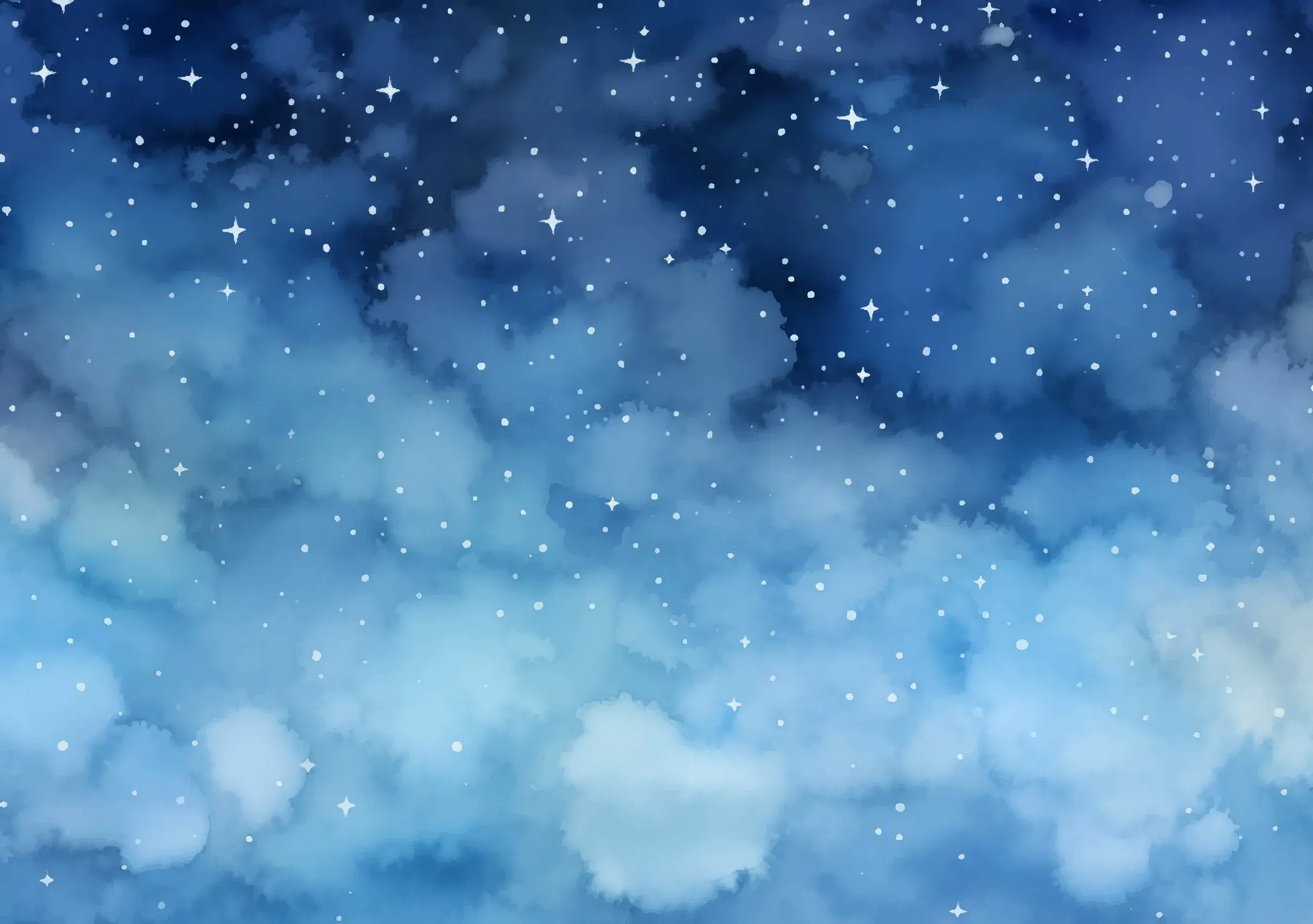 clouds and stars background